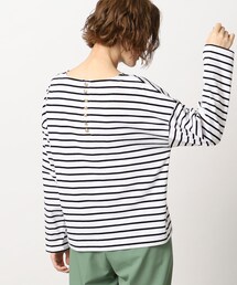 grove | バックボタン ボーダープルオーバー(Tシャツ/カットソー)