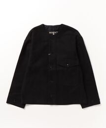 Haversack モールスキン ノーカラージャケット オリーブ L size HAVERSACK（ハバーザック）の「HAVERSACK/ノーカラー