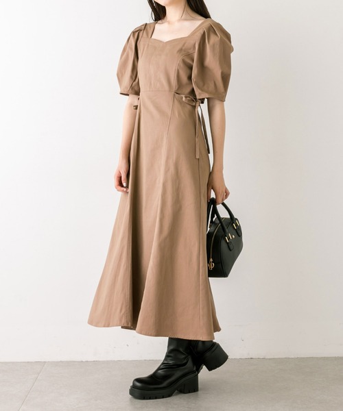 OLIVE des OLIVE（オリーブデオリーブ）の「肌見せサイドリボンワンピース　1032090130（ワンピース・レディース・レオパード/キャメル/ブラック・FREE）」の3枚目の写真