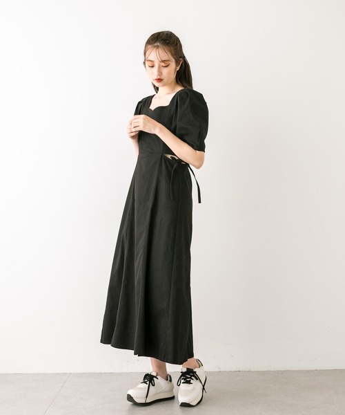 OLIVE des OLIVE（オリーブデオリーブ）の「肌見せサイドリボンワンピース　1032090130（ワンピース・レディース・レオパード/キャメル/ブラック・FREE）」の6枚目の写真