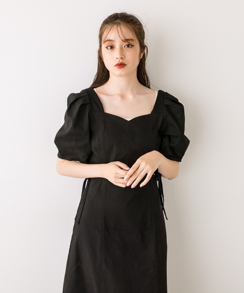 OLIVE des OLIVE（オリーブデオリーブ）の「肌見せサイドリボンワンピース　1032090130（ワンピース・レディース・レオパード/キャメル/ブラック・FREE）」の8枚目の写真