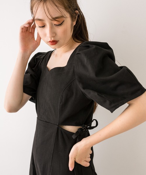 OLIVE des OLIVE（オリーブデオリーブ）の「肌見せサイドリボンワンピース　1032090130（ワンピース・レディース・レオパード/キャメル/ブラック・FREE）」の11枚目の写真