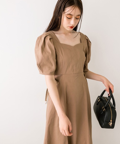 OLIVE des OLIVE（オリーブデオリーブ）の「肌見せサイドリボンワンピース　1032090130（ワンピース・レディース・レオパード/キャメル/ブラック・FREE）」の15枚目の写真