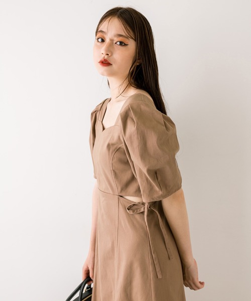 OLIVE des OLIVE（オリーブデオリーブ）の「肌見せサイドリボンワンピース　1032090130（ワンピース・レディース・レオパード/キャメル/ブラック・FREE）」の16枚目の写真