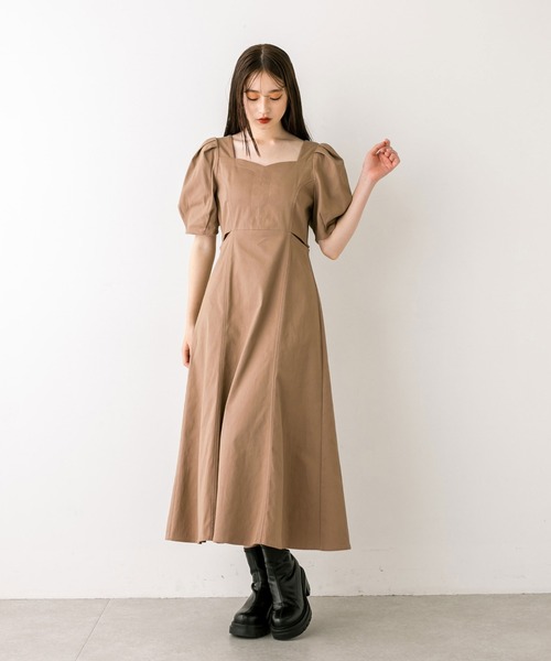 OLIVE des OLIVE（オリーブデオリーブ）の「肌見せサイドリボンワンピース　1032090130（ワンピース・レディース・レオパード/キャメル/ブラック・FREE）」の18枚目の写真