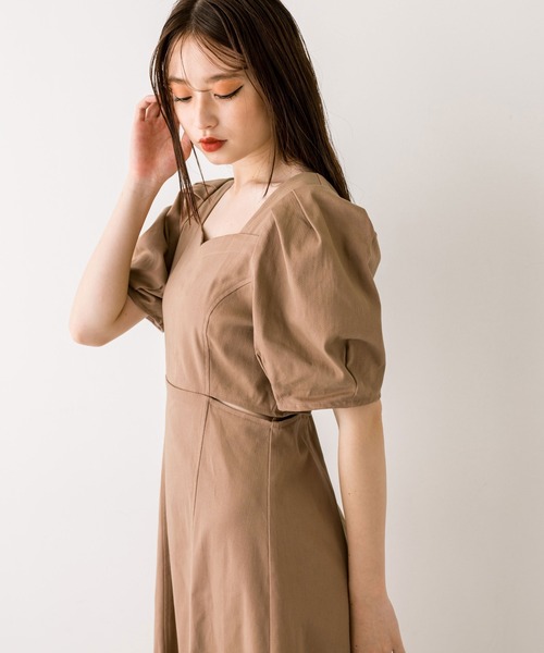 OLIVE des OLIVE（オリーブデオリーブ）の「肌見せサイドリボンワンピース　1032090130（ワンピース・レディース・レオパード/キャメル/ブラック・FREE）」の21枚目の写真