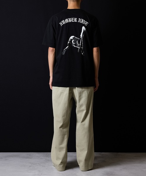 SKULL #2 T-SHIRT / フロントスカルモチーフ & アイスホッケーバック