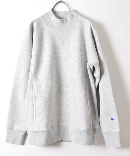 Champion（チャンピオン）の「Champion(チャンピオン)×SHIPS AUTHENTIC: 別注 リバースウィーブ モックネック スウェット■（スウェット・メンズ・ヘザ－グレー/ネイビー/ブラック/オフホワイト・MEDIUM/SMALL/LARGE）」の20枚目の写真