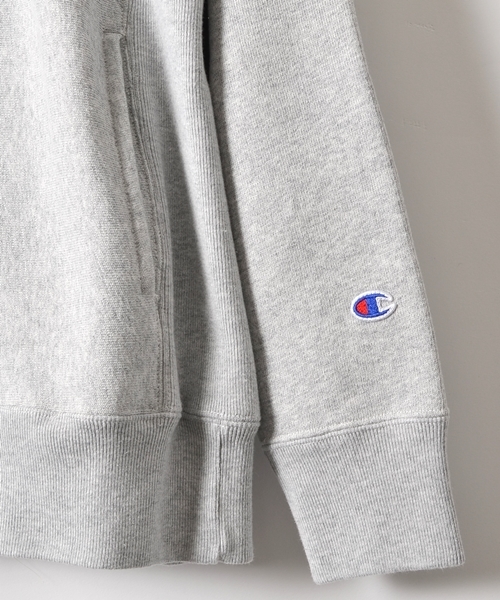 Champion（チャンピオン）の「Champion(チャンピオン)×SHIPS AUTHENTIC: 別注 リバースウィーブ モックネック スウェット■（スウェット・メンズ・ヘザ－グレー/ネイビー/ブラック/オフホワイト・MEDIUM/SMALL/LARGE）」の12枚目の写真