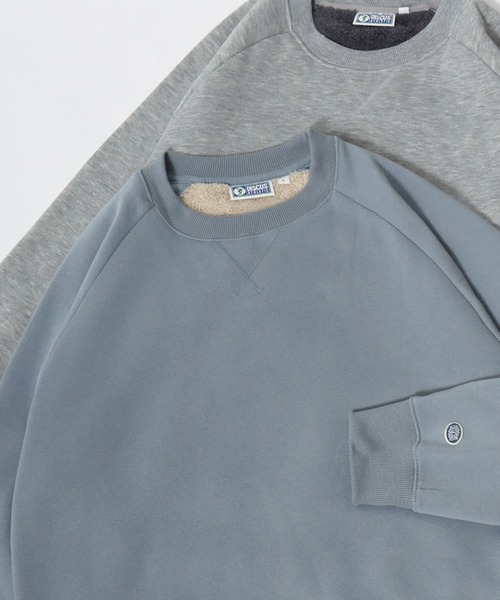 DISCUS(ディスカス)の「2025AW DISCUS/ディスカス 裏起毛ボア ワンポイントロゴ ワッペン刺繍 ラグラン スウェットトレーナー レディース メンズ(スウェット・レディース・グレー/ネイビー/オレンジ/アイボリー/ブラック/ダークグリーン/グリーン/アッシュ/スミクロ/グレイッシュベージュ/サックスブルー/ピンク・M/L/XL)」の10枚目の写真