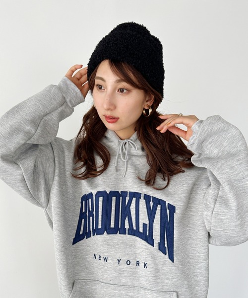 un+frame（アンフレーム）の「poodle knit cap／プードルファーニットキャップ/ビーニー（ニットキャップ/ビーニー・レディース・ブラック/ブラウン/レッド/ベージュ/グレー・FREE）」の11枚目の写真