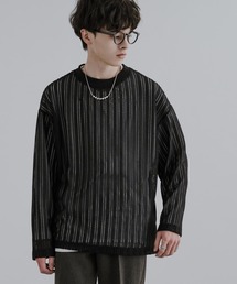 Rocky Monroe | オーバーサイズ メッシュレイヤード 長袖Tシャツ(アンサンブル)
