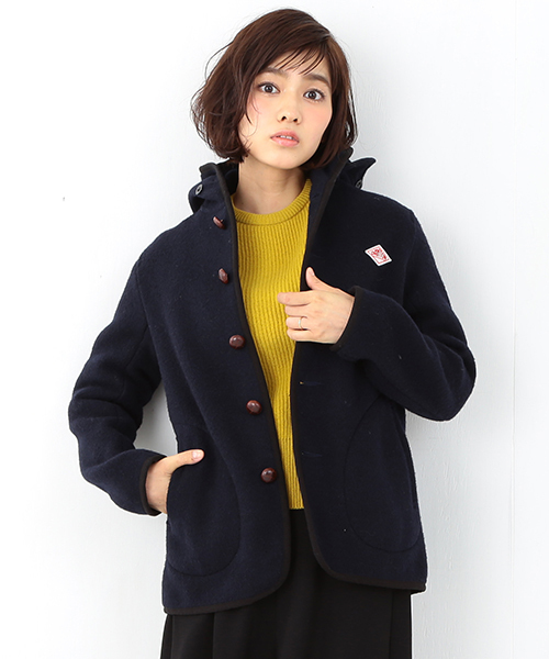 Ray BEAMS(レイビームス)の「【予約】DANTON / モッサ シングル コート(ブルゾン・レディース・ネイビー・34/36)」の2枚目の写真