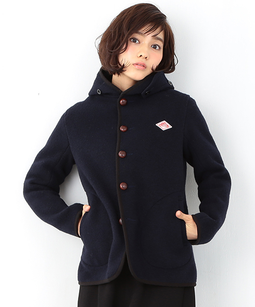 Ray BEAMS(レイビームス)の「【予約】DANTON / モッサ シングル コート(ブルゾン・レディース・ネイビー・34/36)」の3枚目の写真