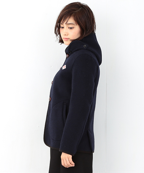 Ray BEAMS(レイビームス)の「【予約】DANTON / モッサ シングル コート(ブルゾン・レディース・ネイビー・34/36)」の4枚目の写真