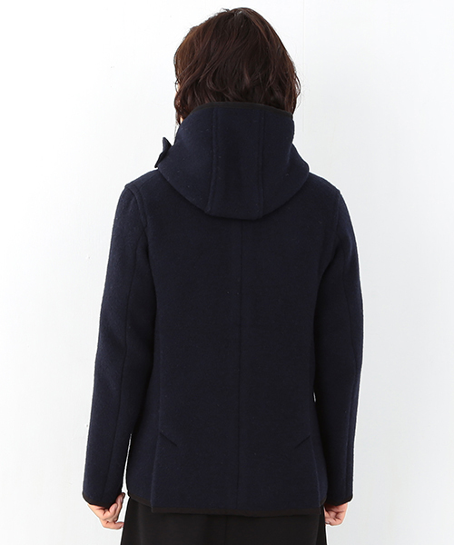 Ray BEAMS(レイビームス)の「【予約】DANTON / モッサ シングル コート(ブルゾン・レディース・ネイビー・34/36)」の5枚目の写真