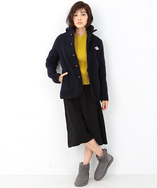 Ray BEAMS(レイビームス)の「【予約】DANTON / モッサ シングル コート(ブルゾン・レディース・ネイビー・34/36)」の7枚目の写真