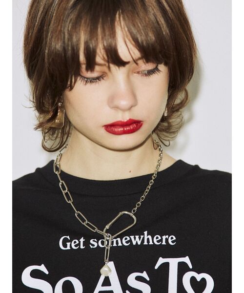 jouetie（ジュエティ）の「カラビナネックレス（ネックレス・レディース・シルバー/ゴールド・FREE）」の4枚目の写真