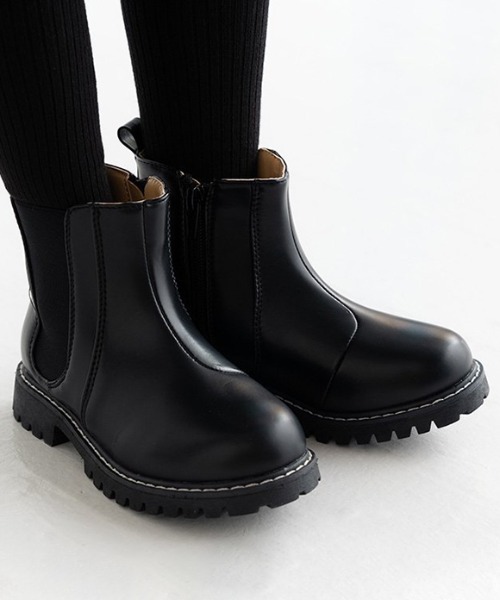 POMPKINS（ポプキンズ）の「【POMPKINS / ポプキンズ 】サイドゴアブーツ（ブーツ・キッズ・レッド/ブラウン/ブラック・19cm/23cm/22cm/21cm/20cm/18cm）」の3枚目の写真