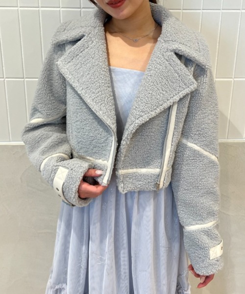 eimyボアジャケット EIMY ISTOIRE エイミーイストワール eimy istoire ツイードボア