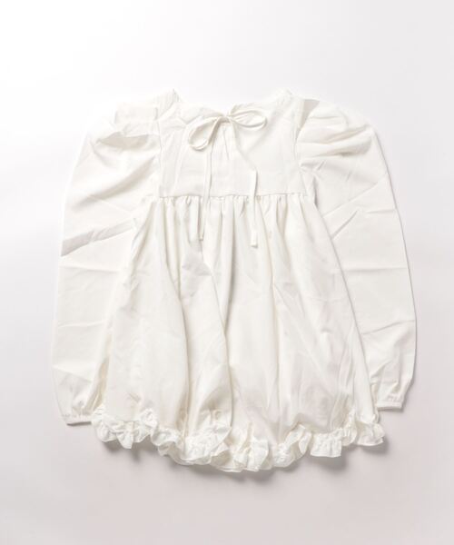 KOBE LETTUCE(コウベレタス)の「裾フリルブラウス(シャツ/ブラウス・レディース・オフホワイト/ブラック/ネイビー・M)」の13枚目の写真
