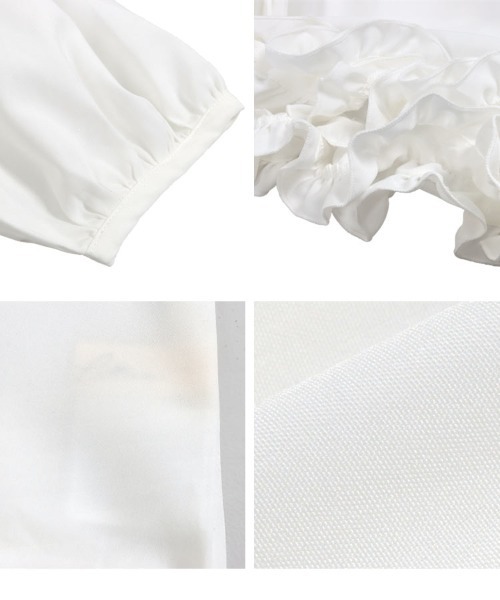 KOBE LETTUCE(コウベレタス)の「裾フリルブラウス(シャツ/ブラウス・レディース・オフホワイト/ブラック/ネイビー・M)」の8枚目の写真