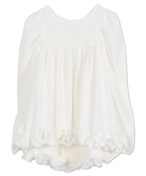 KOBE LETTUCE(コウベレタス)の「裾フリルブラウス(シャツ/ブラウス・レディース・オフホワイト/ブラック/ネイビー・M)」の10枚目の写真