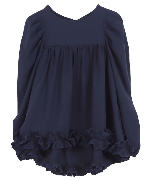 KOBE LETTUCE(コウベレタス)の「裾フリルブラウス(シャツ/ブラウス・レディース・オフホワイト/ブラック/ネイビー・M)」の12枚目の写真