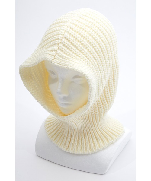 an meets zakka（アンミツザッカ）の「an meets zakka リブ編みニットバラクラバ（ネックウォーマー/スヌード・レディース・D/B/A/E/F/C・ONE SIZE）」の7枚目の写真