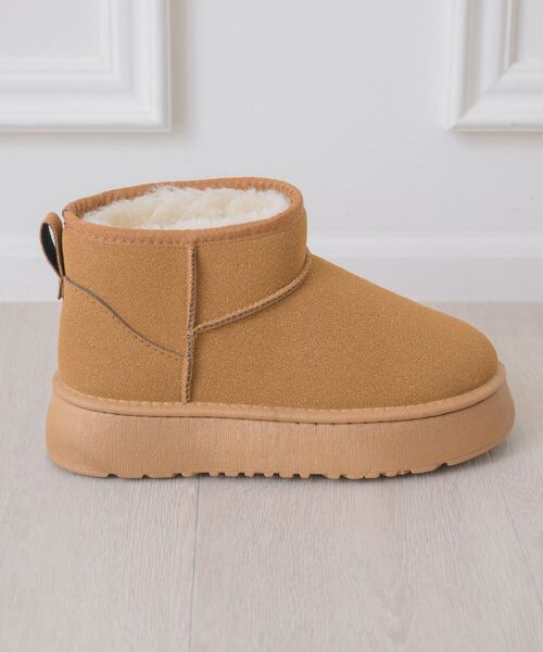 RETRO GIRL（レトロガール）の「厚底ショートムートン（その他シューズ・レディース・キャメル/ブラック・SMALL/MEDIUM/LARGE/X-LARGE）」の16枚目の写真