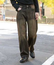 3.3 Field Trip  | 3.3 Field Trip／ルーズワイドデニムパンツ / ウォッシュド ジーンズ /Washed jeans /2985387(デニムパンツ)