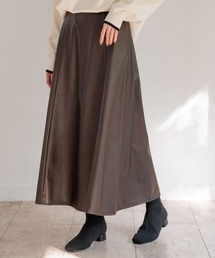 GLOBAL WORK | エコレザーフレアスカート/ 979216(スカート)