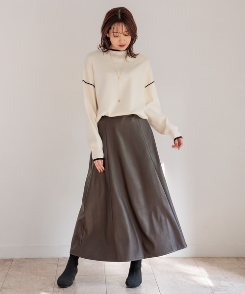 セール】エコレザーフレアスカート/ 979216（スカート）｜GLOBAL WORK