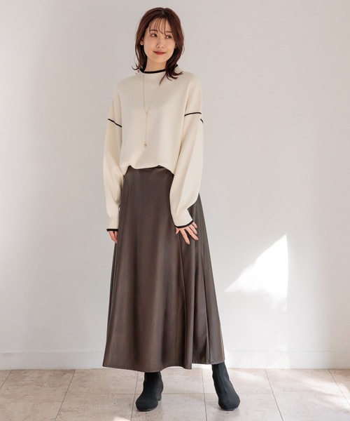 セール】エコレザーフレアスカート/ 979216（スカート）｜GLOBAL WORK