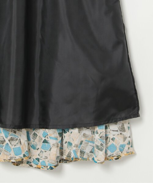 LBC(エルビーシー)の「水彩プリントマーメイドスカート(スカート・レディース・レッド/ブルー・M)」の5枚目の写真