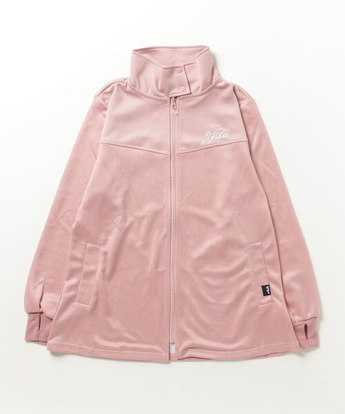 FILA(フィラ)の「切替トラックジャケット(ジャージ・レディース・オレンジ系その他/グレイッシュベージュ/ラベンダー/ライム・3L/L/LL/M)」の1枚目の写真