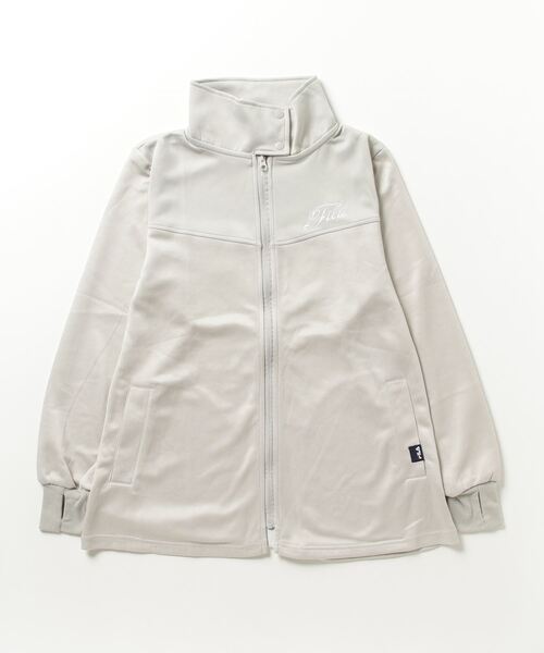 FILA(フィラ)の「切替トラックジャケット(ジャージ・レディース・オレンジ系その他/グレイッシュベージュ/ラベンダー/ライム・3L/L/LL/M)」の2枚目の写真