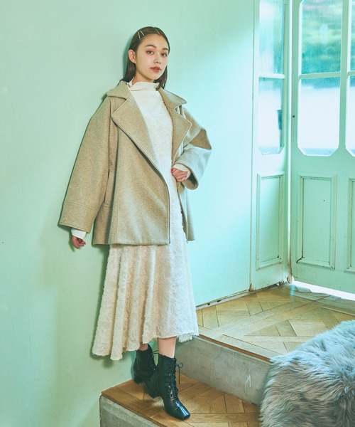 mysty woman（ミスティウーマン）の「プリーツクシュクシュプルオーバー　994447（Tシャツ/カットソー・レディース・グレイッシュブルー/アイボリー/ブラック・FREE）」の7枚目の写真