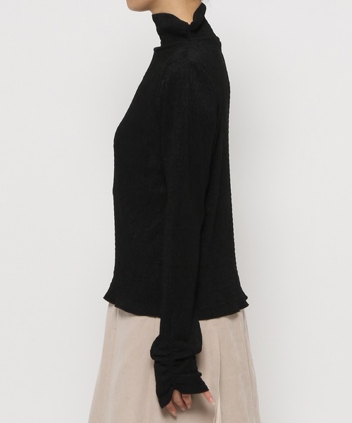 mysty woman（ミスティウーマン）の「プリーツクシュクシュプルオーバー　994447（Tシャツ/カットソー・レディース・グレイッシュブルー/アイボリー/ブラック・FREE）」の10枚目の写真