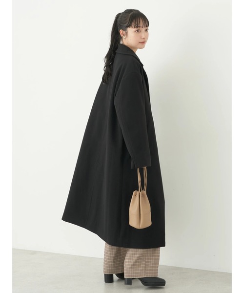 earth music&ecology(アースミュージックアンドエコロジー)の「チェスターコート(無地)(チェスターコート・レディース・モカ/ブラック/ブルー・M/L)」の13枚目の写真