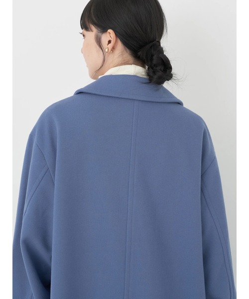 earth music&ecology(アースミュージックアンドエコロジー)の「チェスターコート(無地)(チェスターコート・レディース・モカ/ブラック/ブルー・M/L)」の16枚目の写真