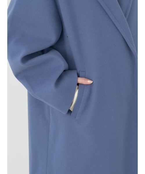 earth music&ecology(アースミュージックアンドエコロジー)の「チェスターコート(無地)(チェスターコート・レディース・モカ/ブラック/ブルー・M/L)」の17枚目の写真