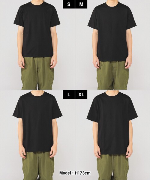 BEAMS（ビームス）の「BEAMS / プレーン クルーネック Tシャツ（Tシャツ/カットソー・メンズ・ブラック/ホワイト・M/L/XL/S）」の6枚目の写真