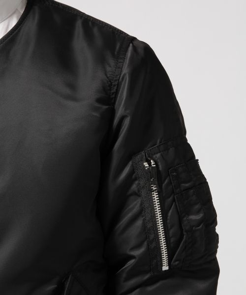 RAGEBLUE(レイジブルー)の「<ALPHA/アルファ>別注ノーカラーMA-1/565600(ブルゾン・メンズ・オリーブ/ホワイト/ブラック・LARGE/MEDIUM)」の15枚目の写真