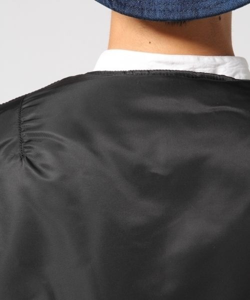 RAGEBLUE(レイジブルー)の「<ALPHA/アルファ>別注ノーカラーMA-1/565600(ブルゾン・メンズ・オリーブ/ホワイト/ブラック・LARGE/MEDIUM)」の7枚目の写真