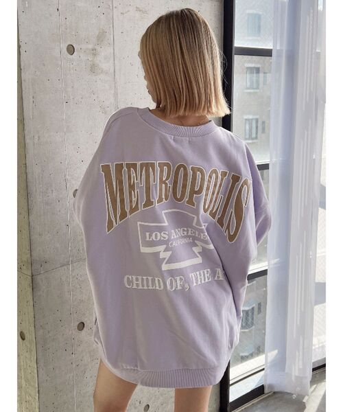 GYDA（ジェイダ）の「METROPOLISグラインダードルマンスウェットトップス（スウェット・レディース・ピンク/パープル/オフホワイト・FREE）」の14枚目の写真
