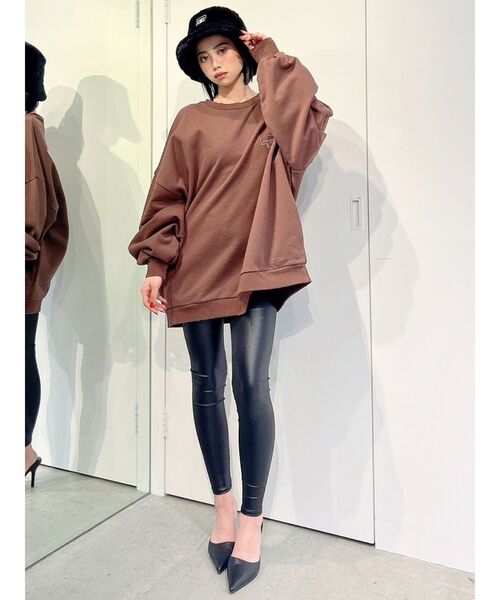 GYDA（ジェイダ）の「METROPOLISグラインダードルマンスウェットトップス（スウェット・レディース・ピンク/パープル/オフホワイト・FREE）」の6枚目の写真