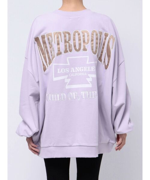 GYDA（ジェイダ）の「METROPOLISグラインダードルマンスウェットトップス（スウェット・レディース・ピンク/パープル/オフホワイト・FREE）」の22枚目の写真