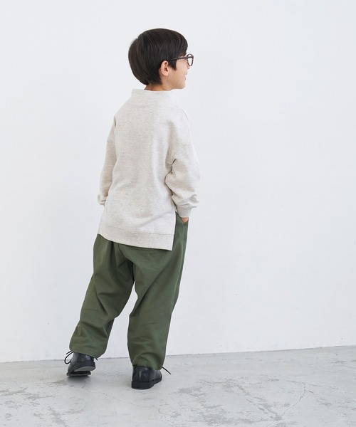 coca（coca）（コカ）の「キッズ 裏毛ハイネックトップス（スウェット・キッズ・ライトグレー/ブラウン・110/120/130/140）」の10枚目の写真