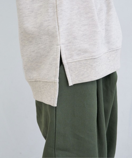 coca（coca）（コカ）の「キッズ 裏毛ハイネックトップス（スウェット・キッズ・ライトグレー/ブラウン・110/120/130/140）」の8枚目の写真